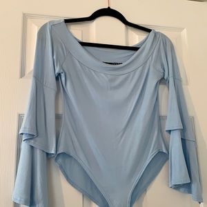 Off the shoulder body suit